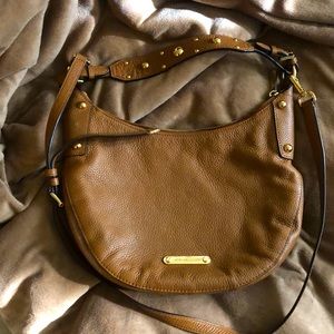 Michael Kors LYDIA Pebble Leather Medium Shoulder Bag Hobo Luggage $378